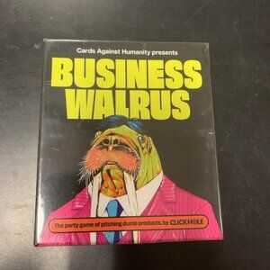 Brand New in Package Cards Against Humanity presents Business Walrus Game.